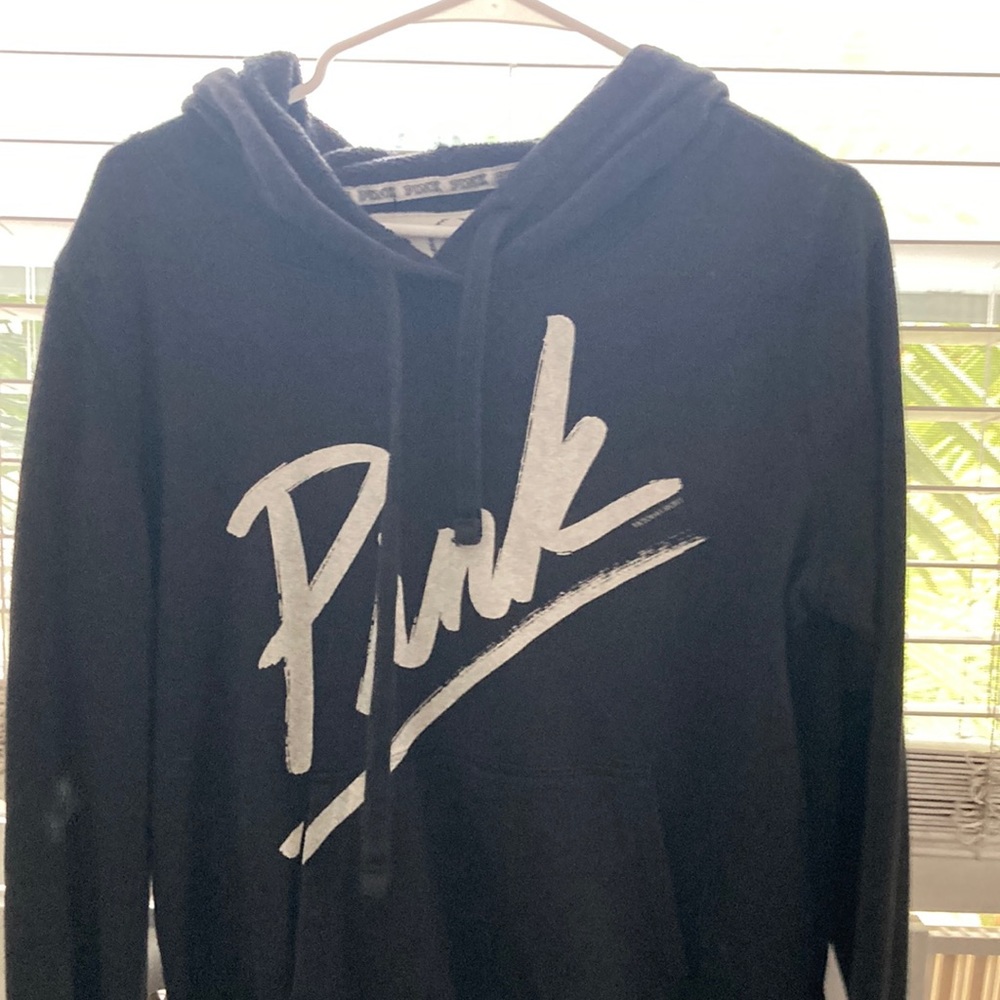 PINK- Black Hoodie